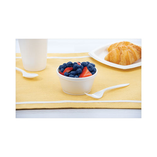 Image of Dart® 8SJ20 Foam Container, Extra Squat, 8 oz, White, 1,000/Carton