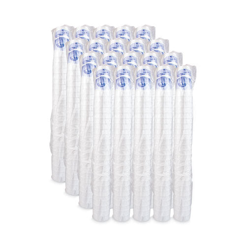 Image of Dart® 20J16H Horizon Hot/Cold Foam Drinking Cups, 20 oz, White/Blueberry, 25/Bag, 20 Bags/Carton