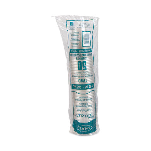Image of SOLO® TP9D Ultra Clear PET Cups, Tall, 9 oz, Plastic, 50/Bag, 20 Bags/Carton