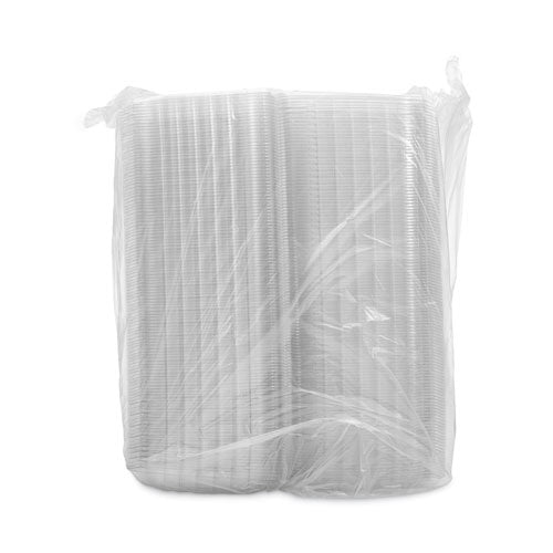 Image of Dart® C95PST3 ClearSeal Hinged-Lid Plastic Containers, 3 Compartments, 9.4 x 8.9 x 3, Plastic, 100/Bag, 2 Bags/Carton
