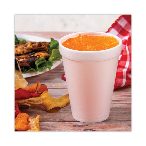 Image of Dart® 12J12 Foam Drink Cups, 12 Oz, White, 25/pack