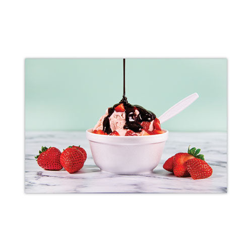 Image of Dart® 8B20 Insulated Foam Bowls, 8 oz, White, 50/Pack, 20 Packs/Carton