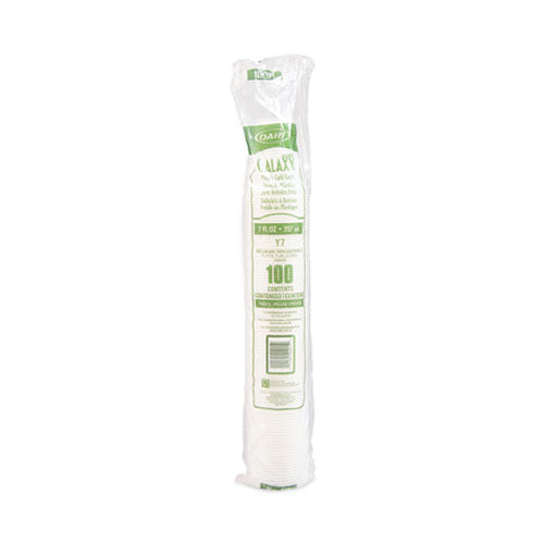 Image of Dart® Y7 High-Impact Polystyrene Cold Cups, 7 oz, Plastic, Translucent, 100/Sleeve, 25 Sleeves/Carton