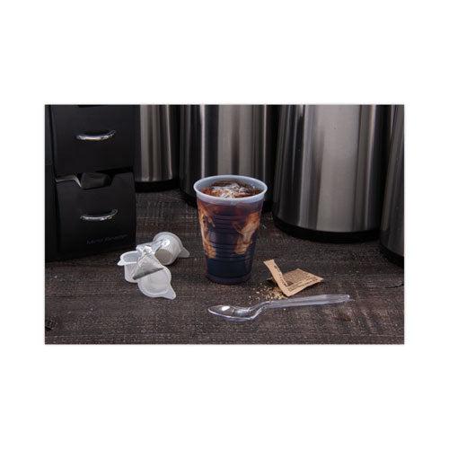 Image of Dart® Y7 High-Impact Polystyrene Cold Cups, 7 oz, Plastic, Translucent, 100/Sleeve, 25 Sleeves/Carton