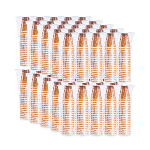 Image of Dart® 12U16ESC Fusion Escape Foam Hot/cold Cups, 12 Oz, Brown/black, 1,000/carton