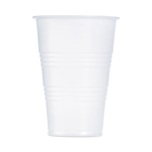 Image of Dart® Y7 High-Impact Polystyrene Cold Cups, 7 oz, Plastic, Translucent, 100/Sleeve, 25 Sleeves/Carton