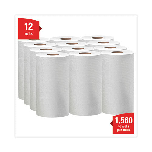 Image of WypAll® 35401 General Clean X60 Cloths, Small Roll, 9.8 x 13.4, White, 130/Roll, 12 Rolls/Carton