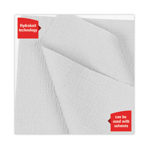 Image of WypAll® 35421 General Clean X60 Cloths, Small Roll, 13.5 x 19.6, White, 130/Roll, 6 Rolls/Carton