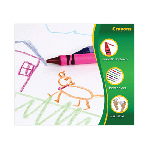 523016 Crayola 523016 Classic Color Crayons, Peggable Retail Pac... AB1Supply