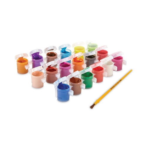 Image of Crayola® 54-0125 Washable Paint, 18 Assorted Colors, Interconnected 3 Oz Cups