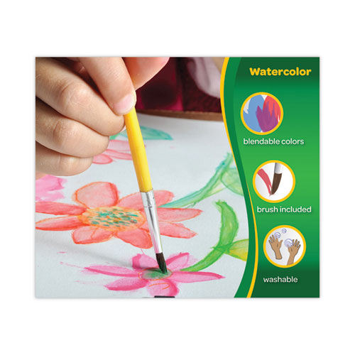 Image of Crayola® 54-0125 Washable Paint, 18 Assorted Colors, Interconnected 3 Oz Cups