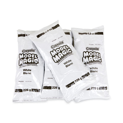 Image of Crayola® 57-4400 Model Magic Modeling Compound, 8 Oz Packs, 4 Packs, White, 2 Lbs