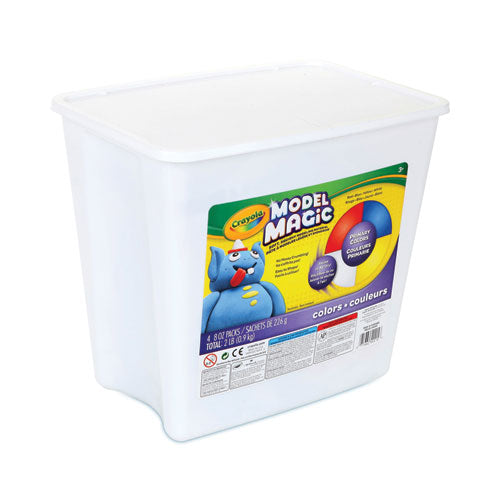 Image of Crayola® 57-4415 Model Magic Modeling Compound, 8 Oz Packs, 4 Packs, Blue, Red, White, Yellow, 2 Lbs