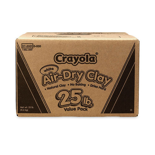Image of Crayola® 575001 Air-Dry Clay, White, 25 Lbs