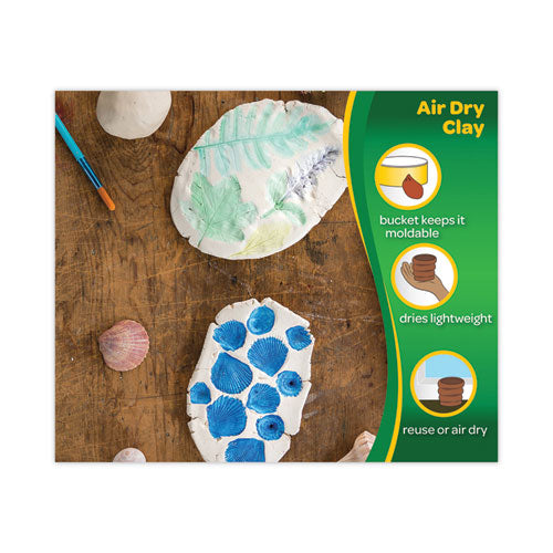 Image of Crayola® 575001 Air-Dry Clay, White, 25 Lbs