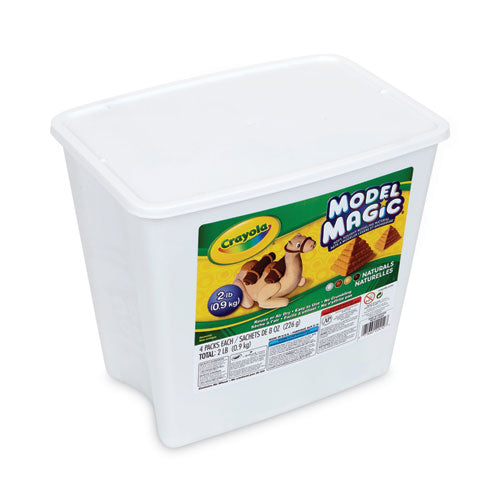 Image of Crayola® 232412 Model Magic Modeling Compound, 8 Oz Packs, 4 Packs, Assorted Natural Colors, 2 Lbs