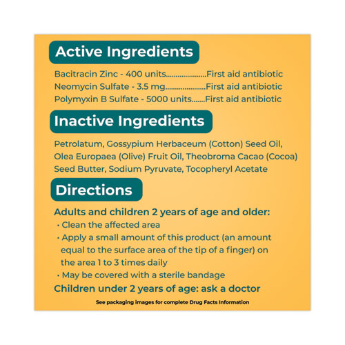 Image of Neosporin® 510425700 Antibiotic Ointment, 0.03 Oz Packet, 144/box