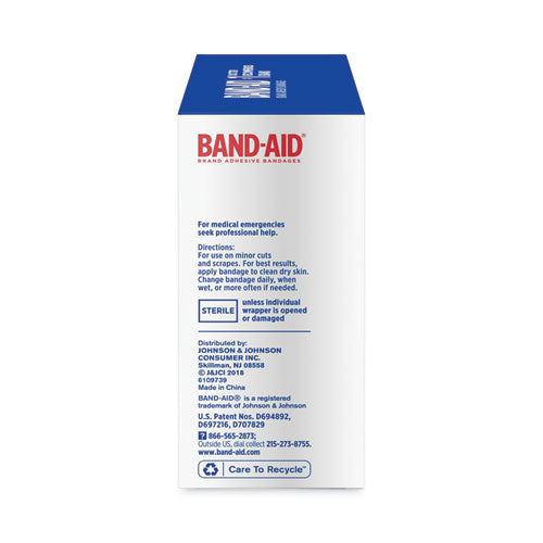 Image of BAND-AID® 100563500 Plastic Adhesive Bandages, 0.75 X 3, 60/box