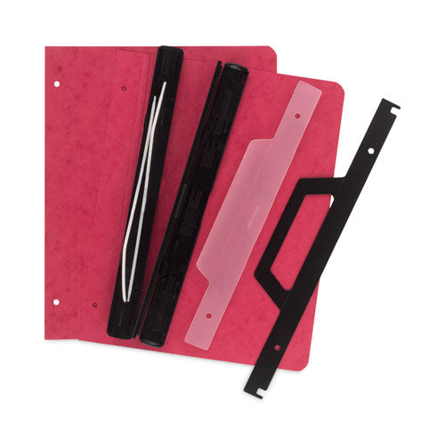 Image of ACCO A7055261 Expandable Hanging Data Binder, 2 Posts, 6" Capacity, 11 X 8.5, Red