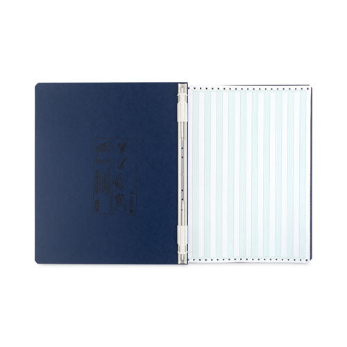 Image of ACCO A7054073A Presstex Covers With Storage Hooks, 2 Posts, 6" Capacity, 14.88 X 11, Dark Blue