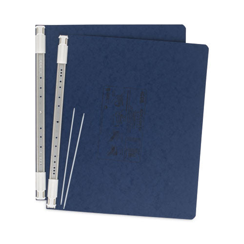 Image of ACCO A7054073A Presstex Covers With Storage Hooks, 2 Posts, 6" Capacity, 14.88 X 11, Dark Blue