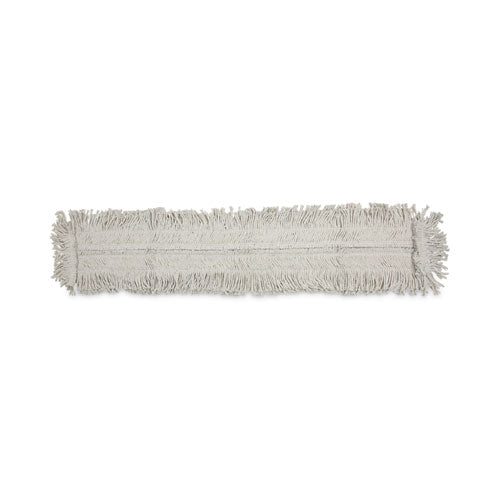 Image of Boardwalk® BWK1648 Disposable Dust Mop Head, Cotton/Synthetic Fibers, 48 x 5, White