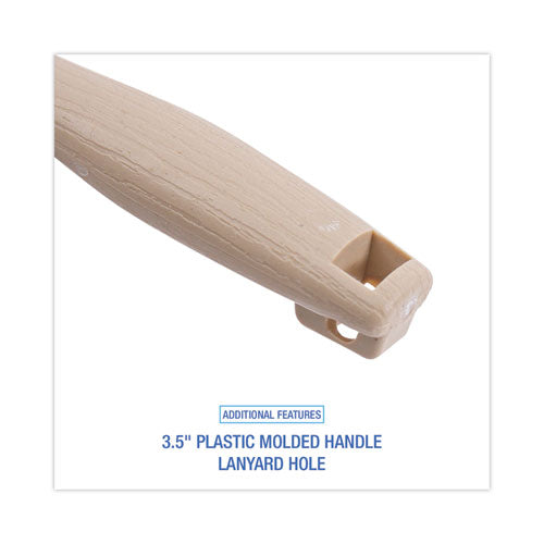 Image of Boardwalk® BWK5208 Counter Brush, Black Tampico Bristles, 4.5" Brush, 3.5" Tan Plastic Handle