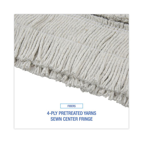 Image of Boardwalk® BWK1660CT Disposable Dust Mop Head, Cotton, Cut-End, 60 x 5