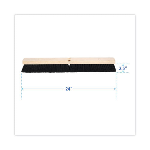 Image of Boardwalk® BWK20224 Floor Brush Head, 2.5" Black Tampico Fiber Bristles, 24" Brush