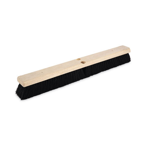 Image of Boardwalk® BWK20224 Floor Brush Head, 2.5" Black Tampico Fiber Bristles, 24" Brush