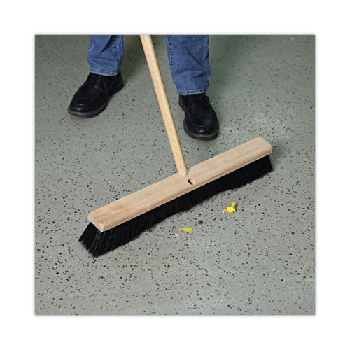 Image of Boardwalk® BWK20624 Floor Brush Head, 3" Black Polypropylene Bristles, 24" Brush