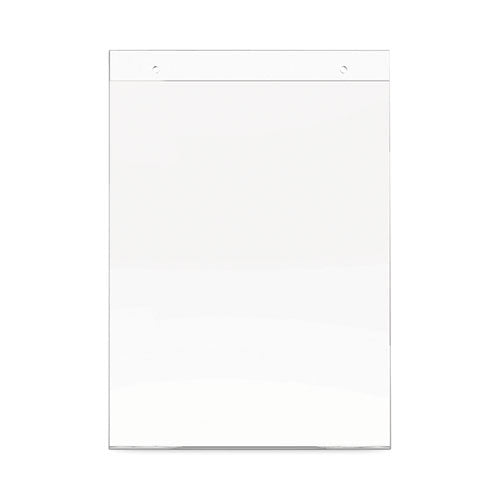 Image of deflecto® 68201 Classic Image Wall-Mount Sign Holder, Portrait, 8.5 x 11, Clear