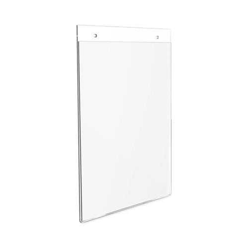 Image of deflecto® 68201 Classic Image Wall-Mount Sign Holder, Portrait, 8.5 x 11, Clear