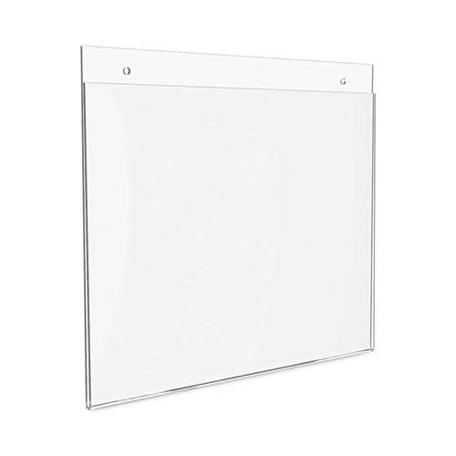 Image of deflecto® 68301 Classic Image Wall-Mount Sign Holder, Landscape, 11 x 8.5, Clear
