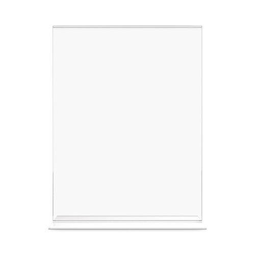 Image of deflecto® 69201 Classic Image Double-Sided Sign Holder, 8.5 x 11 Insert, Clear