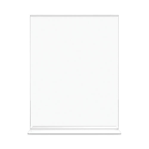 Image of deflecto® 69201 Classic Image Double-Sided Sign Holder, 8.5 x 11 Insert, Clear