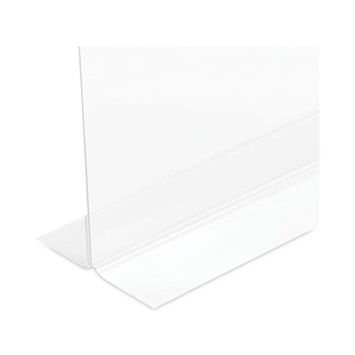 Image of deflecto® 69201 Classic Image Double-Sided Sign Holder, 8.5 x 11 Insert, Clear