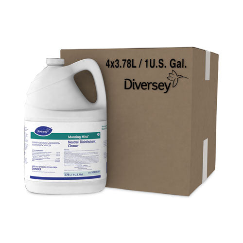 Image of Diversey 5283038 Morning Mist Neutral Disinfectant Cleaner, Fresh Scent, 1 Gal Bottle