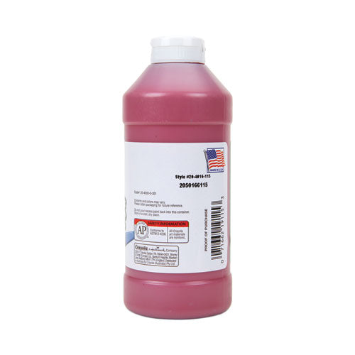Image of CrayolaÂ® Portfolio Series Acrylic Paint, Deep Red, 16 oz Bottle