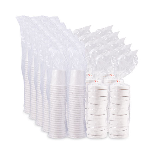 Image of SOLO® KHB16A-2050 Flexstyle Double Poly Food Combo Packs, 16 oz, White, Paper, 25/Pack, 10 Packs/Carton