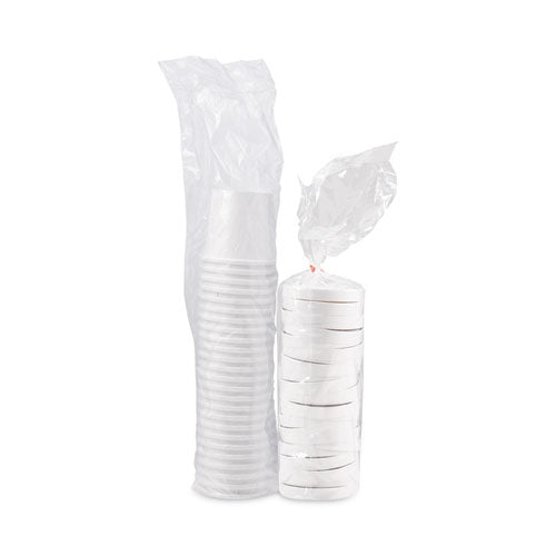 Image of SOLO® KHB16A-2050 Flexstyle Double Poly Food Combo Packs, 16 oz, White, Paper, 25/Pack, 10 Packs/Carton