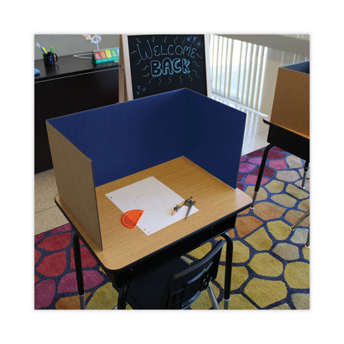 Image of Flipside Study Carrel, 48 x 12, Assorted Colors, 24/Pack