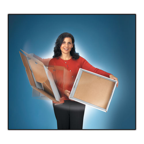 Image of Bankers Box® 12770 Stor/file Medium-Duty 100% Recycled Storage Boxes, Letter/legal Files, 12.5" X 16.25" X 10.25", Kraft/green, 12/carton