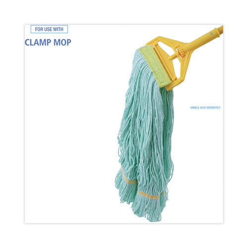 Image of Boardwalk® BWK1200XL Ecomop Looped-End Mop Head, Recycled Fibers, Extra Large Size, Green