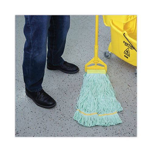 Image of Boardwalk® BWK1200XL Ecomop Looped-End Mop Head, Recycled Fibers, Extra Large Size, Green