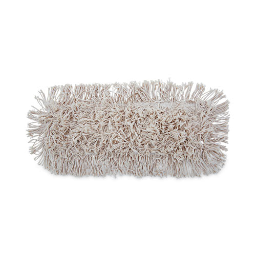 Image of Boardwalk® BWK1312 Industrial Dust Mop Head, Cotton, 12 x 5, White