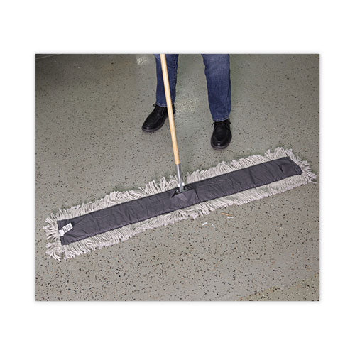 Image of Boardwalk® BWK1460 Clip-On Dust Mop Frame, 60 x 5, Zinc Plated, Black