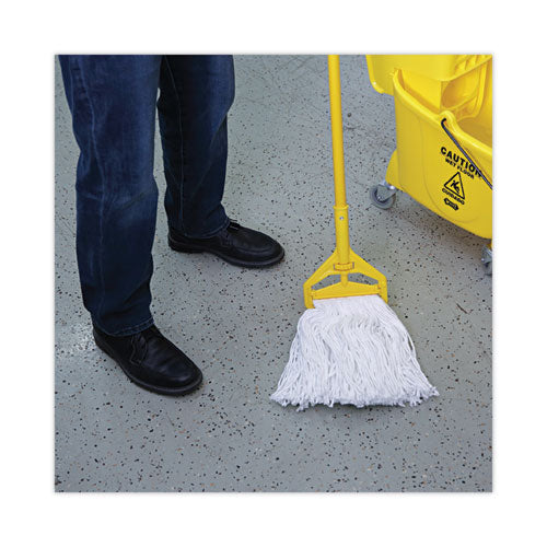Image of Boardwalk® BWK2016R Mop Head, Value Standard Head, Rayon Fiber, Cut-End, #16, White, 12/Carton