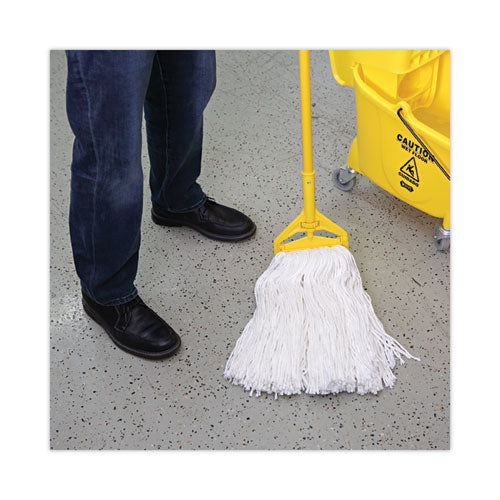 Image of Boardwalk® BWK2032RCT Cut-End Wet Mop Head, Rayon, #32, White, 12/Carton