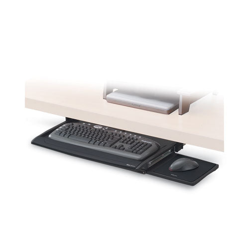 Image of Fellowes® 8031207 Deluxe Keyboard Drawer, 20.5w X 11.13d, Black